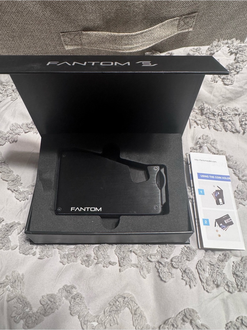 Fantom Slim RFID Metal Wallet — Black